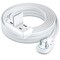 Maximm 20ft 2-Prong 360 degrees Flat Plug Extension Cord, Space-Saving UL, White ADW-90A-23F20-16W0 - alternate 1