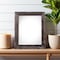 Homeroots 8.5" x 11" Black Solid Wood Tabletop Picture Frame 386568 - alternate 3
