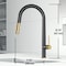 Vigo Greenwich Single-Handle Pull-Down Sprayer Kitchen Faucet in Matte Black and Matte Brushed Gold VG02029MBMGB - alternate 6