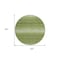 Homeroots 8' Green And Ivory Round Abstract Washable Indoor Outdoor Area Rug 599954 - alternate 5