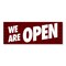 Signmission We Are Open, 18 Inch, Decal D-48-30431 - alternate 1