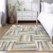 Homeroots 5' X 8' Beige Gray And Ivory Geometric Washable Indoor Outdoor Area Rug 598233 - alternate 8