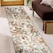 World Rug Gallery Garden Floral Runner Rug 2 ft 3 in x 8 ft Beige WR147BEIGE2X8 - alternate 1