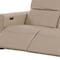 Homeroots 110" Beige Top Grain Leather Reclining Metal USB Sofa 720305 - alternate 6