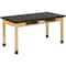 Diversified Spaces Compartment Table, Oak, Wood Frame, 72 in W, Oak C7306K30N - alternate 1