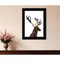 Homeroots Deer in the Forest 2 Black Framed Print Wall Art 405097 - alternate 4