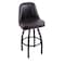 Holland Bar Stool Co Logo Grizzly Wright State 36 in. Swivel Bar Stool with Black Wrinkle Finish L048 - alternate 3