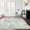 Homeroots 8' X 10' Artichoke Green And Ivory Geometric Washable Indoor Outdoor Area Rug 588265 - alternate 4