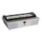Koolmore 45 in. 6-Pan Countertop Ice Cream Display Freezer with Curved Glass Top in Stainless-Steel KM-CGDR-6P - alternate 1