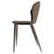 Leisuremod Mosaic Collection Modern Dining Chair in Light Brown Fabric MC44LBR - alternate 5