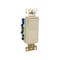 Pass & Seymour radiant Paddle Switch, 15 A, 120/277 VAC, Push Wire, Side Wire Terminal, Light Almond TM874LACC6 - alternate 2