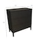 Homeroots 30" Black Three Drawer Dresser 533812 - alternate 4