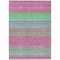 Homeroots 10' X 14' Blush Lime Green And Teal Blue Striped Washable Indoor Outdoor Area Rug 614802 - alternate 4