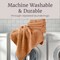 Lavish Home 6PC Jacquard Towel Set 100% Cotton Bathroom Accessories Soft & Absorbent Bathroom Set 67-040-CLAY - alternate 4