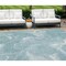 Homeroots 10' X 14' Teal Blue And Aqua Abstract Washable Indoor Outdoor Area Rug 587493 - alternate 1