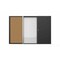 Ghent Porcelain Whiteboard, Magnetic Cabinet w/ Cork Interior Doors, 4'H x 4'W, Black C1-44B - alternate 4