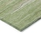 Homeroots 3' X 5' Green Beige And Ivory Striped Washable Indoor Outdoor Area Rug 597235 - alternate 5