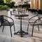 Flash Furniture Commercial All-Weather 24" Black Faux Marble HPL Tabletop with Black Bistro Base ST-RD24-BKMAR-SDAT2222-GG - alternate 8