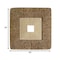 Homeroots 19" X 19" X 2.5" Brown Concave Square Double Layer Ribbed Wall Plaque 274778 - alternate 4