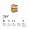 Proline Series 1-in PF Brass Push Fit Cap 6633-005 - alternate 3