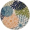 Homeroots 10' Blue And Green Round Indoor Outdoor Area Rug 521640 - alternate 5