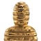 Homeroots 21" Gold And White Aluminum And Marble Mummy Tabletop Sculpture 628145 - alternate 5