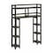 Homeroots Espresso Finish 2 Tier Solid Wood Over Toilet Organizer 380018 - alternate 1