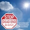 Signmission Stop Dead End No Outlet, 4 inch X 4 inch, Vinyl Decal, 2PK OC-D-2PACK-4-82 - alternate 4
