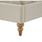 Homeroots Beige Solid Wood King Tufted Upholstered Linen Bed with Nailhead Trim 544947 - alternate 5