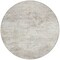 Homeroots 8' Ivory And Beige Round Abstract Washable Indoor Outdoor Area Rug 599504 - alternate 4