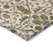 Homeroots 9' X 12' Ivory Brown And Red Floral Washable Indoor Outdoor Area Rug 604599 - alternate 4