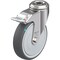 Blickle SS, Kingpin Swivel Caster, PU, 5", Brake LKRXA-PATH 126KFD-FI - alternate 1