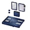 Lockermate Adjust-A-Shelf 6-Piece Locker Accessories Set, Blue 50924KIT-NVY - alternate 1