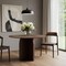 Homeroots 45" Brown Solid Wood Pedestal Base Round Top Dining Table 712166 - alternate 3