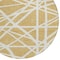 Homeroots 8' Gold And Ivory Round Geometric Washable Indoor Outdoor Area Rug 600452 - alternate 6