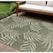 Homeroots 9' X 12' Ivory And Green Palm Leaf Indoor Outdoor Area Rug 551451 - alternate 6