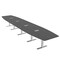 Skutchi Designs 20ft Conference Table With Power Unit | 20 Person Modular Boat Meeting Table | Harmony Series HAR-BOT-48X240-T-WA7949-ESIL - alternate 1