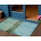 Homeroots 3' X 5' Teal Blue And Gold Abstract Washable Indoor Outdoor Area Rug 618631 - alternate 1