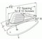Grote Lighting Deluxe Die-Cast Cab Marker Light - Amber Acrylic Lens, Chrome Zinc Housing, Triangular 45333 - alternate 2