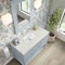 James Martin Vanities Breckenridge 48in Single Vanity, Serenity Blue, w/ 3 CM Victorian Silver Quartz Top 330-V48-SRB-FVSL - alternate 6