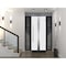 Vdomdoors Steel Door Deux 1744 Natural Oak 2 Sidelight Exterior Black Windows Stainless Inserts Single Modern DEUX1744EXD-OAKB-W16+36+16xH80-LH-O - alternate 10