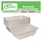 Ecoquality 22oz Rectangular Sugarcane Container, Compostable Bowls for Takeout, and Restaurant, 200PK EQCRTB22-200 - alternate 7