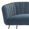 Homeroots 70" Gray Velvet Sofa With Gold Legs 385937 - alternate 7