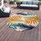 World Rug Gallery Palm Frond Indoor/Outdoor Area Rug 8 ft Round Multi 5550MULTI8RND - alternate 1
