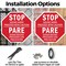 Signmission Stopsound Horn Proceed with Caution, 10 inch X 10 inch, Aluminum Metal Signs, 5PK OC-A-5Pack-10-25 - alternate 5