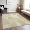 Homeroots 9' X 12' Beige And Ivory Striped Washable Indoor Outdoor Area Rug 581639 - alternate 5