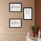Homeroots Set Of Three Toilet Humor Black Framed Print Wall Art, 3PK 408221 - alternate 4
