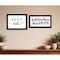 Homeroots Set Of Two Lets Eat or Feed Them 3 Black Framed Print Kitchen Wall Art, 2PK 407958 - alternate 2