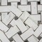 Apollo Tile Regalia 12x12 in. Ivory White, Black Matte Gres Porcelain Basketweave Mosaic Tile, 6PK VEL88OROBSKMOSA - alternate 8