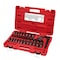 Milwaukee Tool 43 pc. SHOCKWAVE Impact Duty 3/8 in. Drive, SAE and Metric, Deep Well 6-Point Socket Set 49-66-7009 - alternate 4